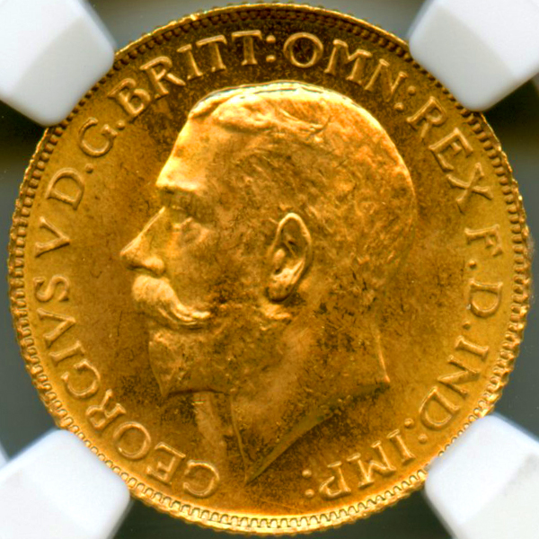 イギリス ジョージ5世 1925年 ソブリン 金貨 NGC MS65 | ARK NUMISMATICS