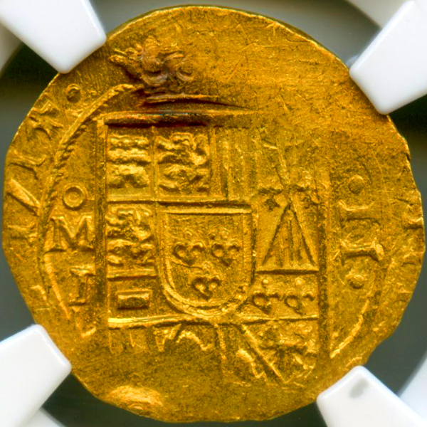 メキシコ 財宝船 1714Mo J 2エスクード 金貨 NGC MS63 | ARK