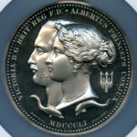 1862年国際博覧会記念アルバート 41 mmギルトブロンズメダル
