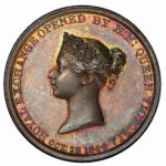 イギリス ヴィクトリア女王 王立取引所開設記念 1844年 銀メダル PCGS