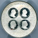 タークスカイコス ジョージ3世 1977年 50クラウン 銀貨 PCGS PR66DCAM