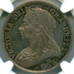 イギリス ヴィクトリア オールドヘッド 1893年 1/2クラウン 銀貨 NGC