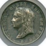 イギリス ヴィクトリア女王 ダイヤモンドジュビリー 1897年 ホワイト